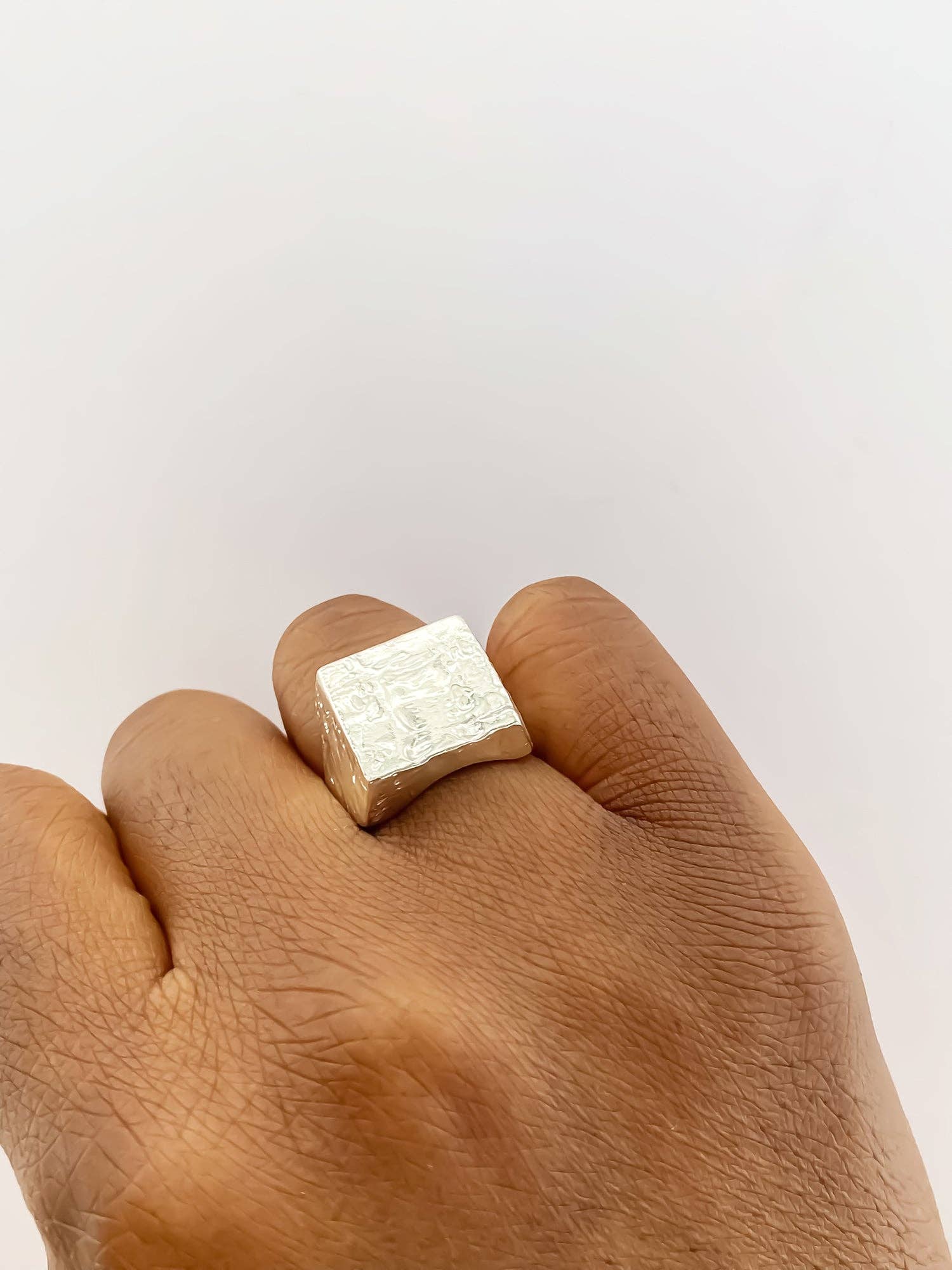 MOCA Jewellery - Wholesale Signet Ring - Textured Signet Ring12