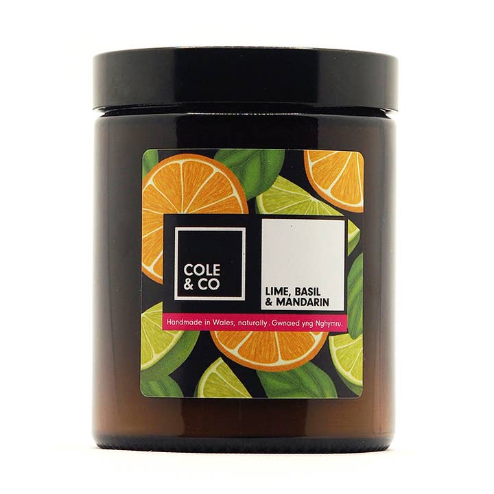Cole & Co - Vendita all'ingrosso Candela in vasetto - Candela al lime, basilico e mandarino in barattolo0