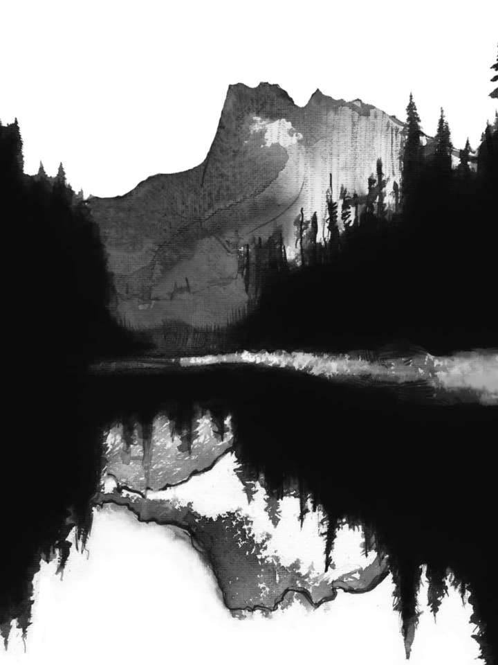 Mountain Print for wholesale by Kellie Cooke Art