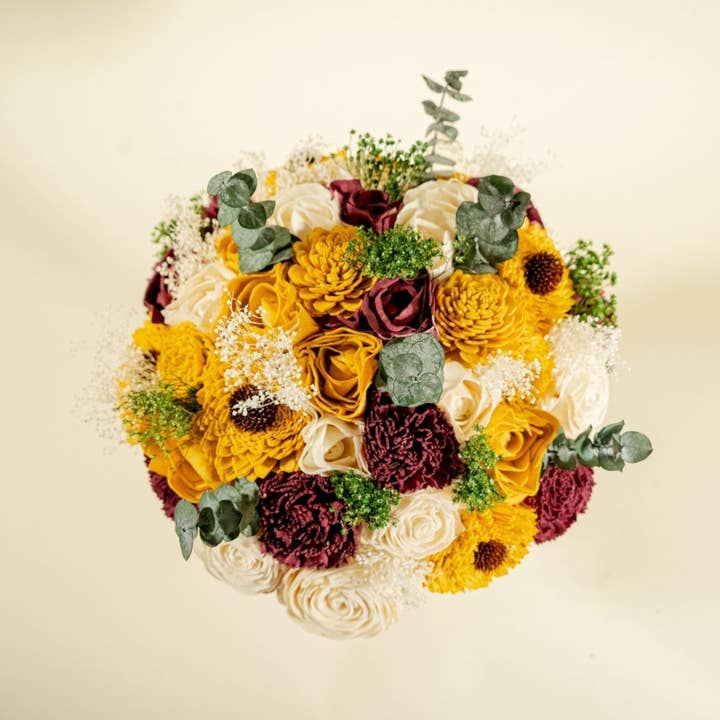 Sola Wood Flowers - Wholesale Artificial Flowers - Tangy Tuscany Finished Bouquet - Large1