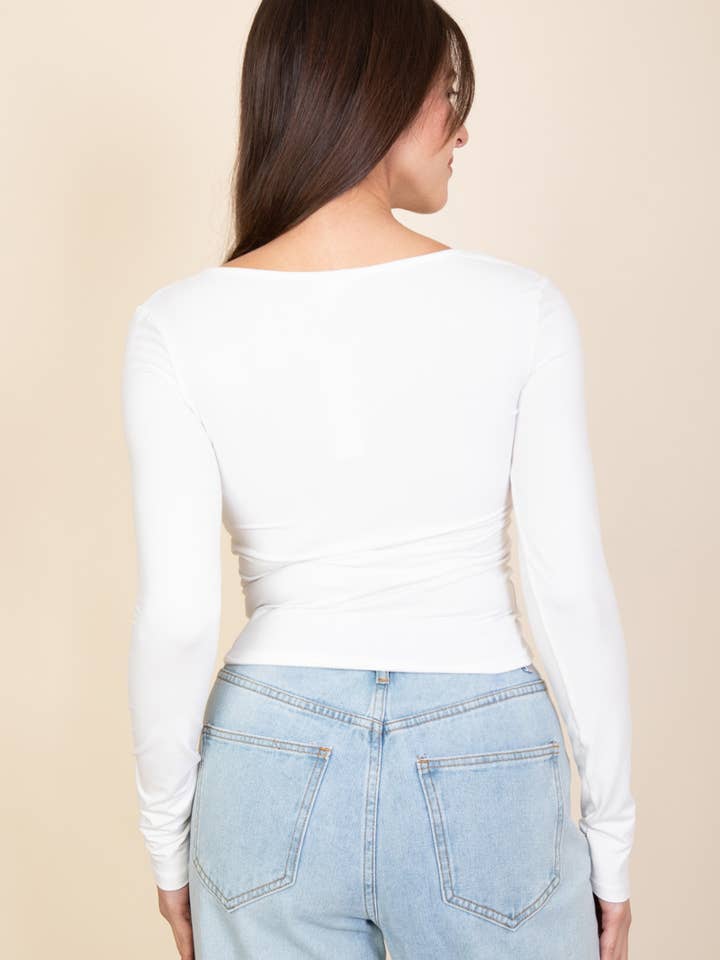 CAPELLA APPAREL - Wholesale Knit Top - Women's - Square Neck Long Sleeve Top22