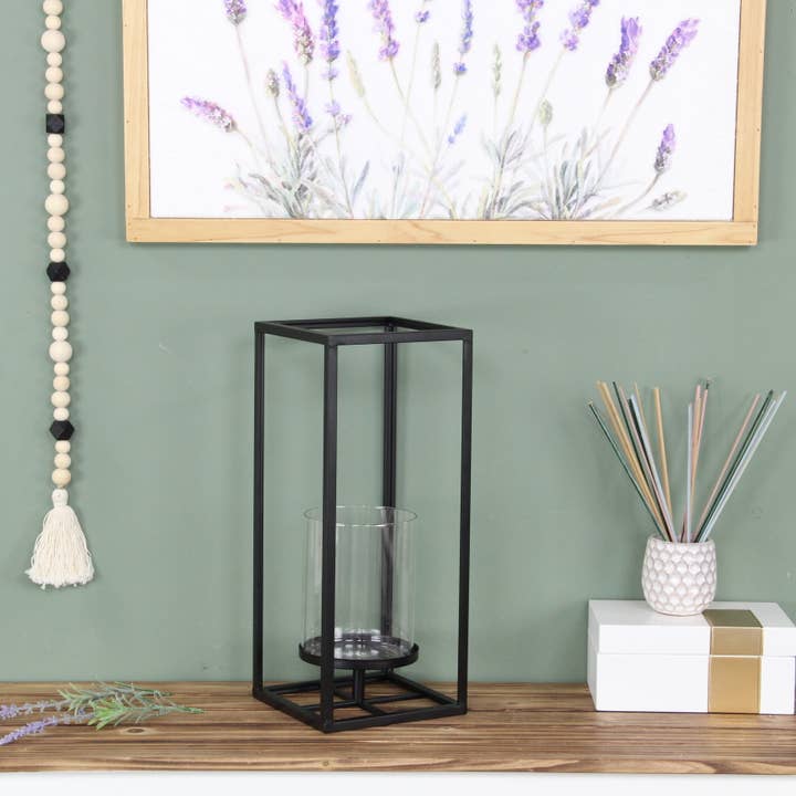 Cheungs Home Decor - Wholesale Lantern - Pembertale Tall Square Black Metal Lantern5