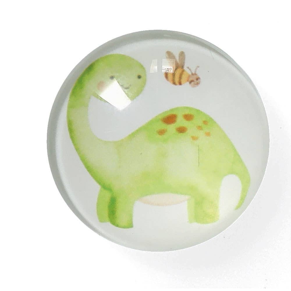 colorful Magnet set "Dinos", 4-piece, plastic/glass for wholesale on Faire1