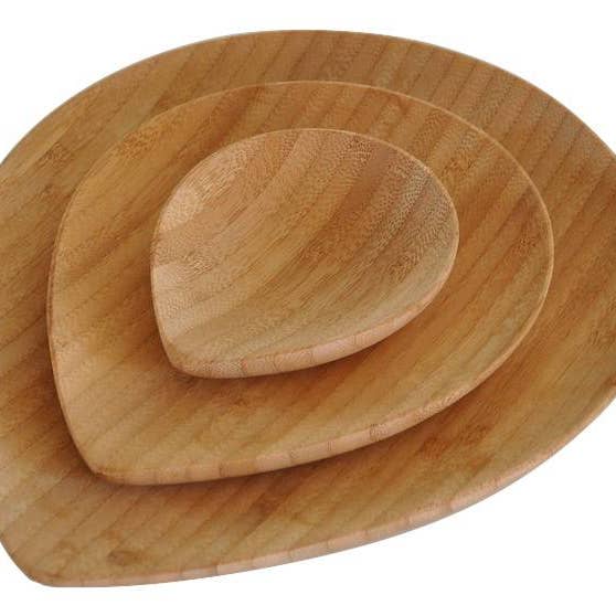 Ratalplan Design Bamboo Board Teardrop Shape Set of Three Pieces for wholesale by Rataplan Design