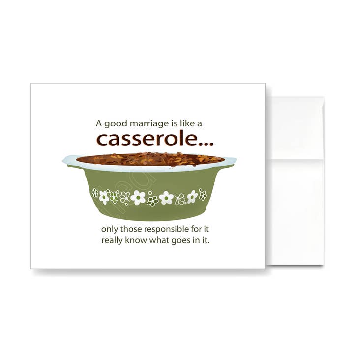 Tarjeta de aniversario de Casserole para venta al por mayor de Little Dorset Shop