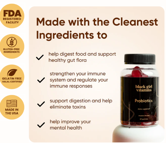 Black Girl Vitamins - Wholesale Oral Supplement/Vitamin - BGV Probiotics2