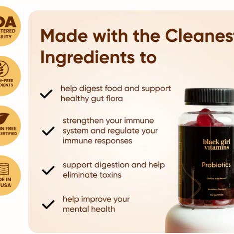 Black Girl Vitamins - Wholesale Oral Supplement/Vitamin - BGV Probiotics2