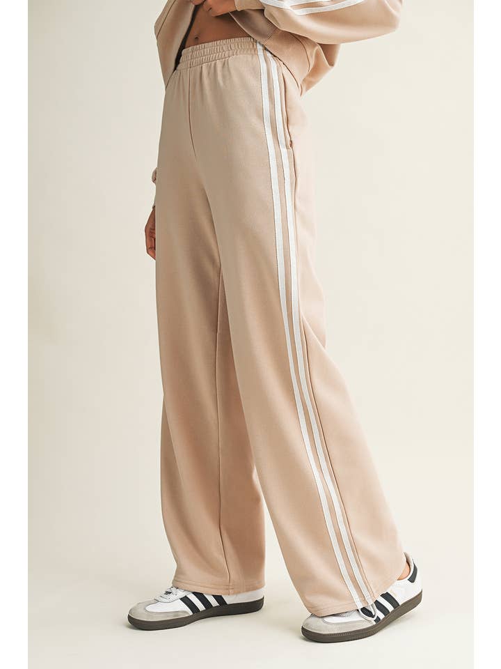 Little Daisy Closet - Wholesale Top & Pant Set (NOT Loungewear) - Women's - LDC Striped Crewneck Pullover Sweatpants 2pcs Outfit5