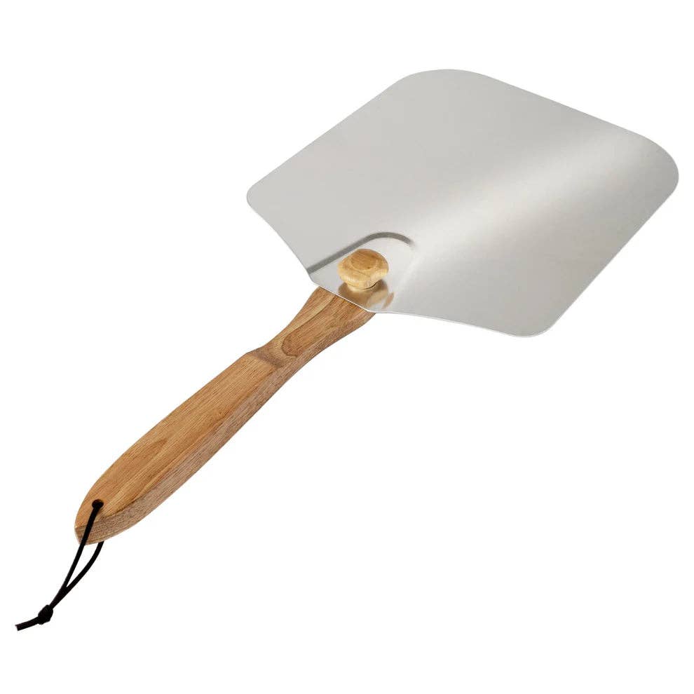 EcoQuality - Wholesale Pizza Board - KCH-08435/KCH-08436, 12x14 & 14x16 Old Stone Aluminum Pizza Peel w/ Folding Handle3