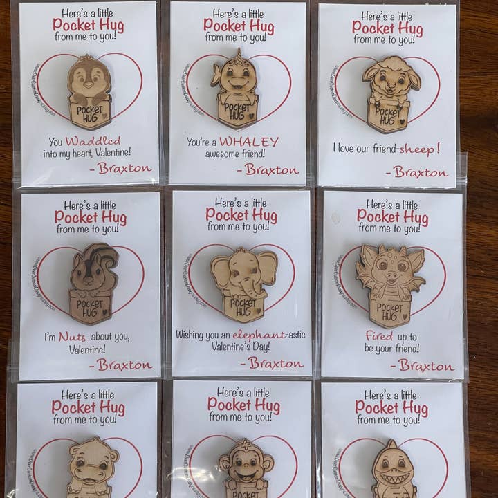Deer Custom Designs - Wholesale Keepsake Coin/Token - Valentine's Day Pocket Hug
