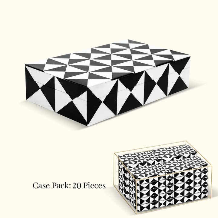 Muqeem & Brothers - Wholesale Decorative Box - Decorative Box Triangle, Pack of 20