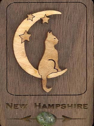 Imán de gato en la luna para venta al por mayor de Woodcutts Inc.