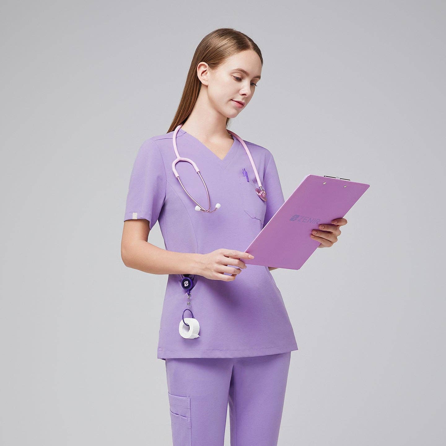 ZENIR – Engroshandel Sygeplejeruniform – til kvinder – ZENIR W-Soft stretch skrubtop til kvinder29