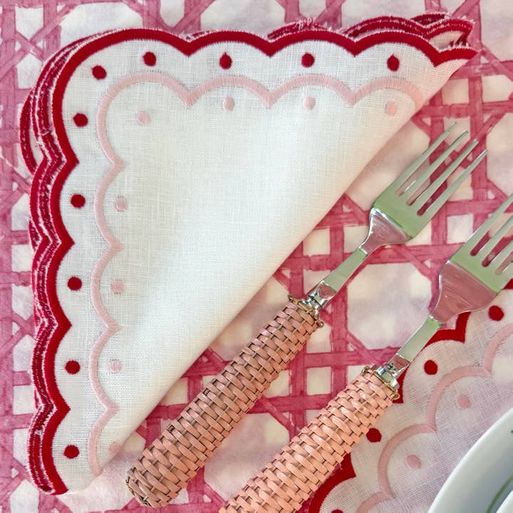 Duggan Society - Wholesale Placemat - Carmen linen red placemat (set of 4)4