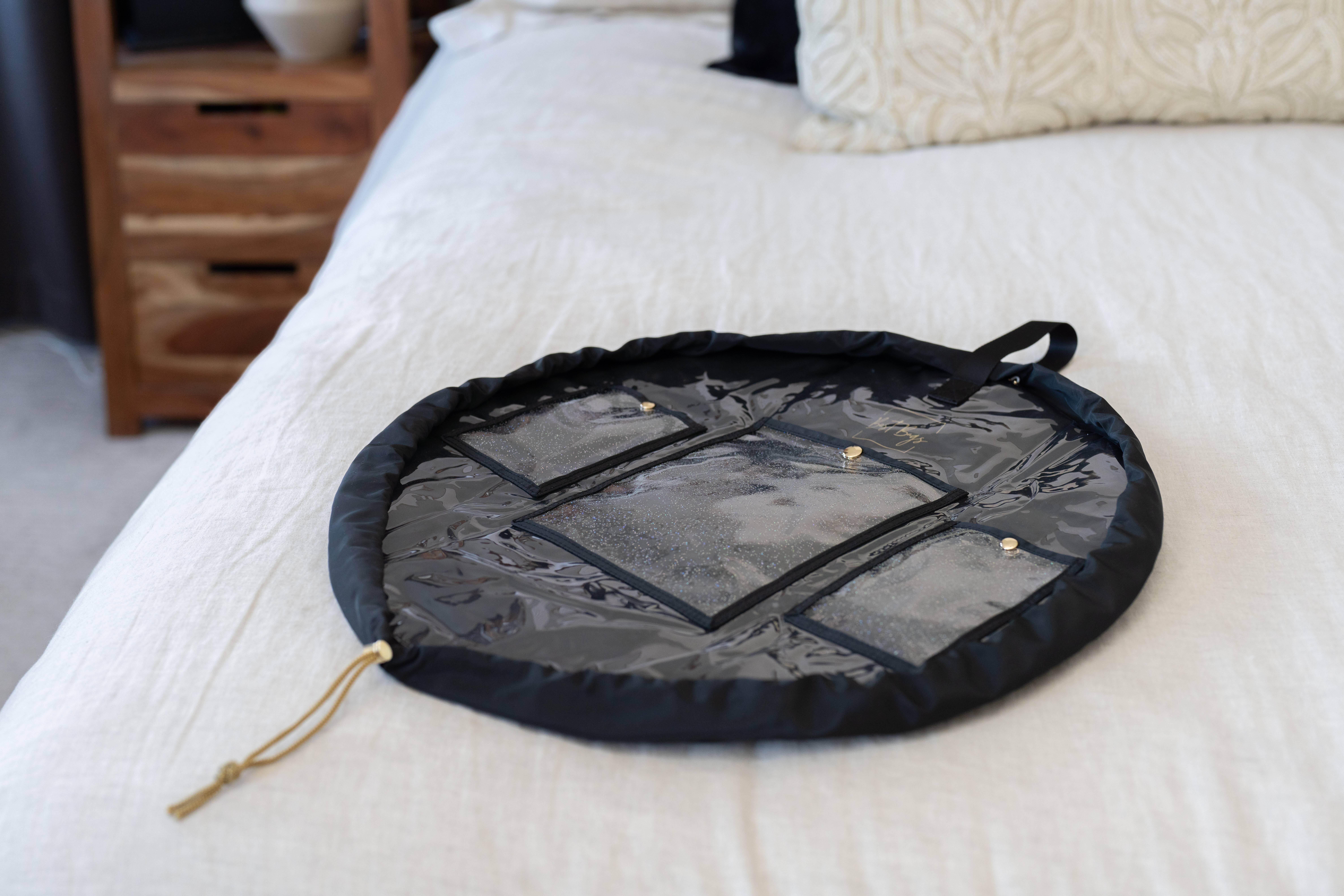 Best Bags - Venta al por mayor Bolsa para maquillaje - Bolsa de maquillaje acolchada con cordón plano, organizador de cosméticos 12