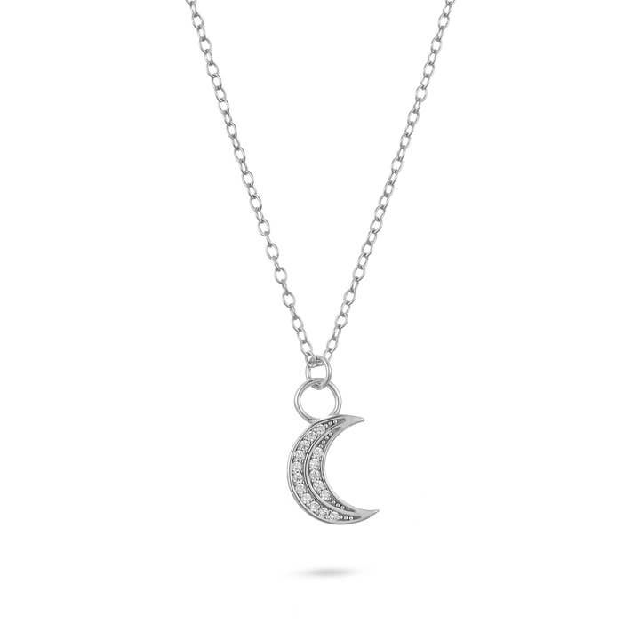 Collier lune céleste pour la vente par Gold Trip