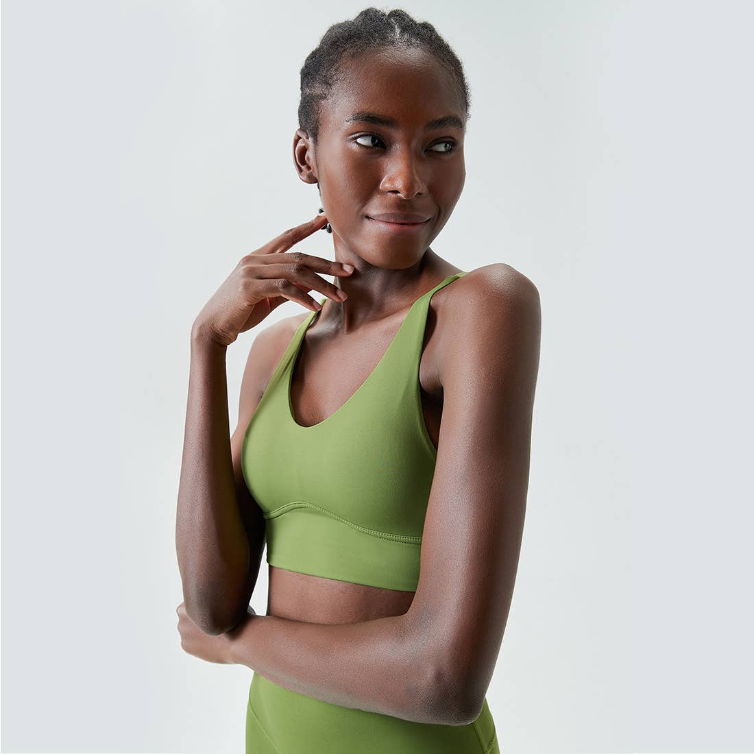 Sodalemon - Wholesale Sports Bra - Women's - Cross Back High Support Yoga Top Fitness Sport Bra9