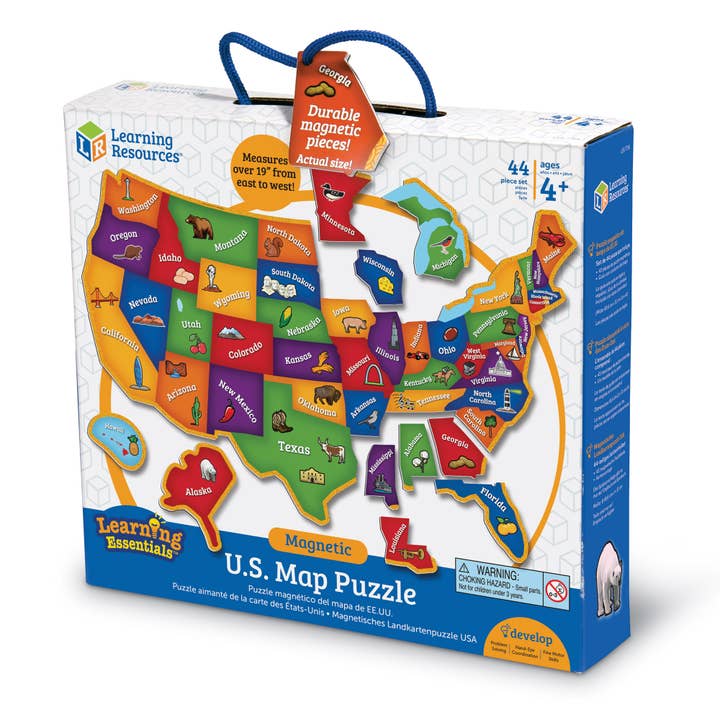 Magnetic U.S. Map Puzzle for wholesale by Learning Resources