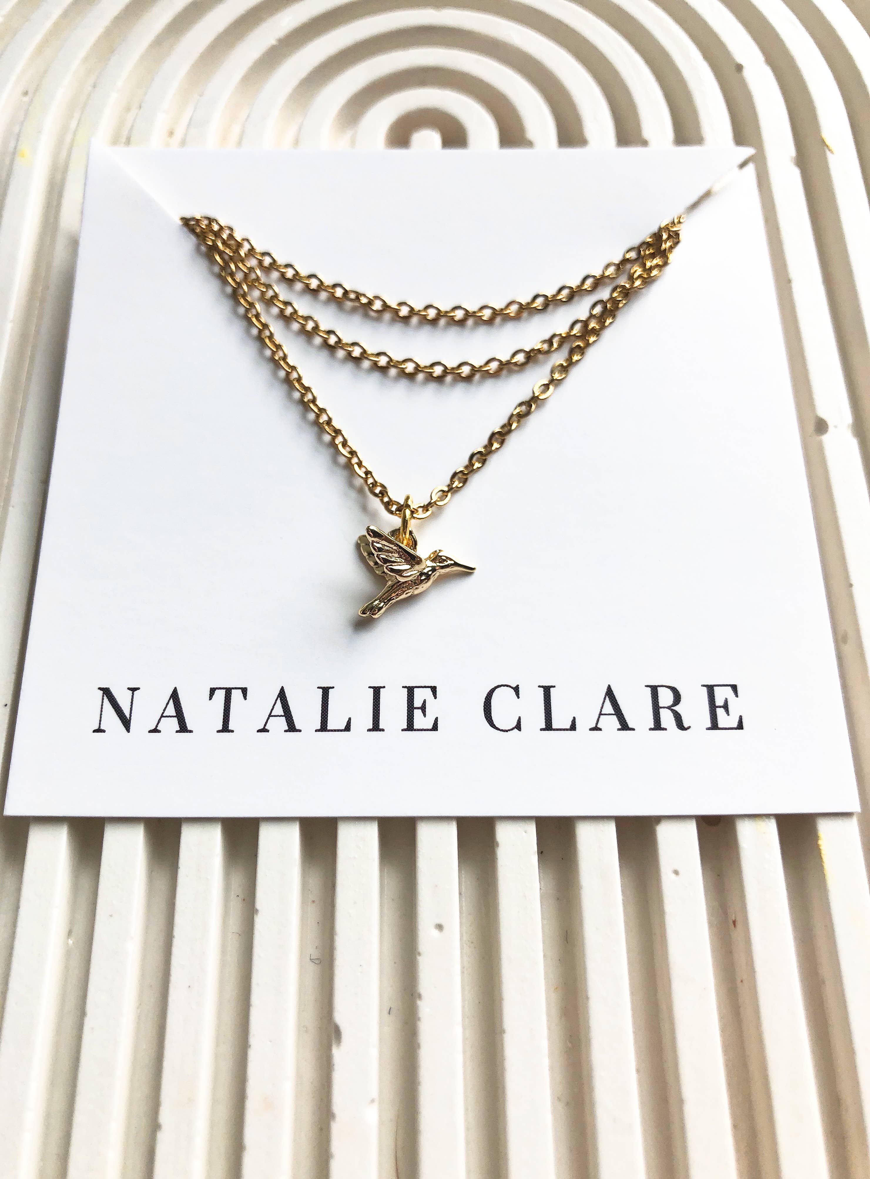 Natalie Clare Collections - Wholesale Pendant/Charm Necklace - Hummingbird Necklace2
