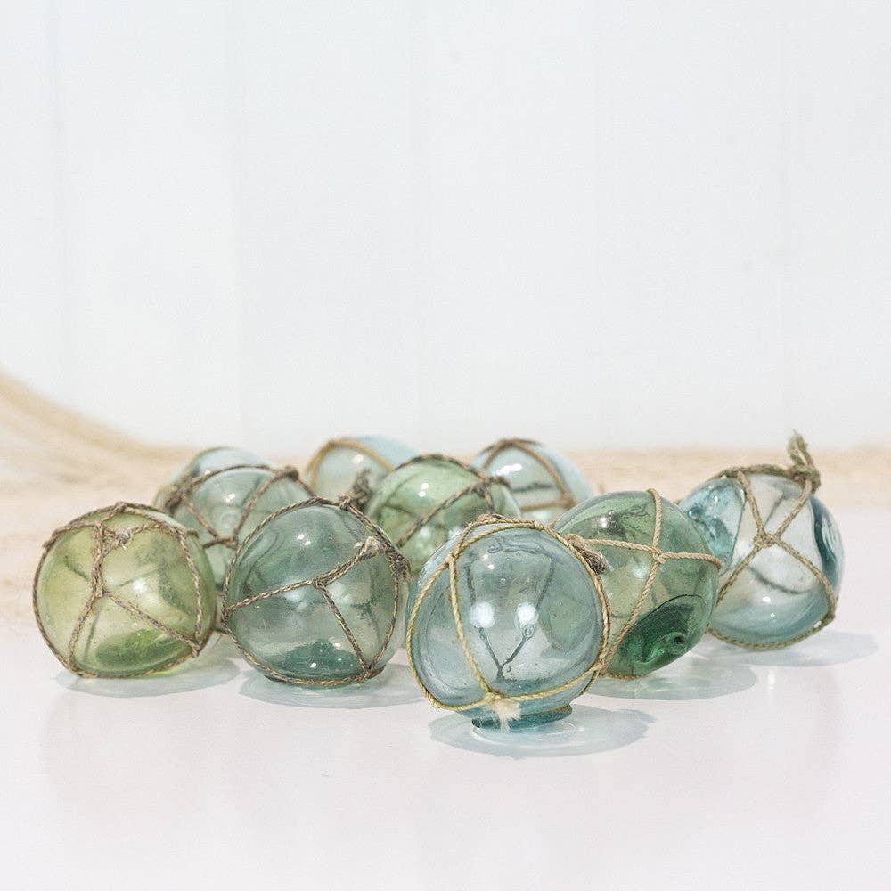 Coast Imports - Wholesale Decorative Tabletop Object - 5 x Glass Floats (s) with Net0