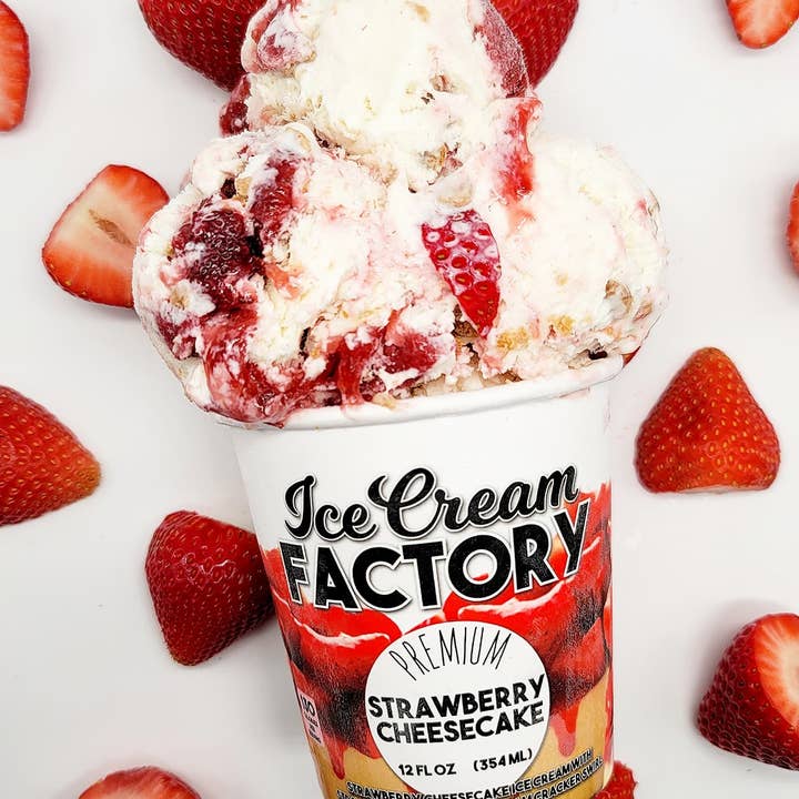 Strawberry Cheesecake for wholesale by Ice Cream Factory
