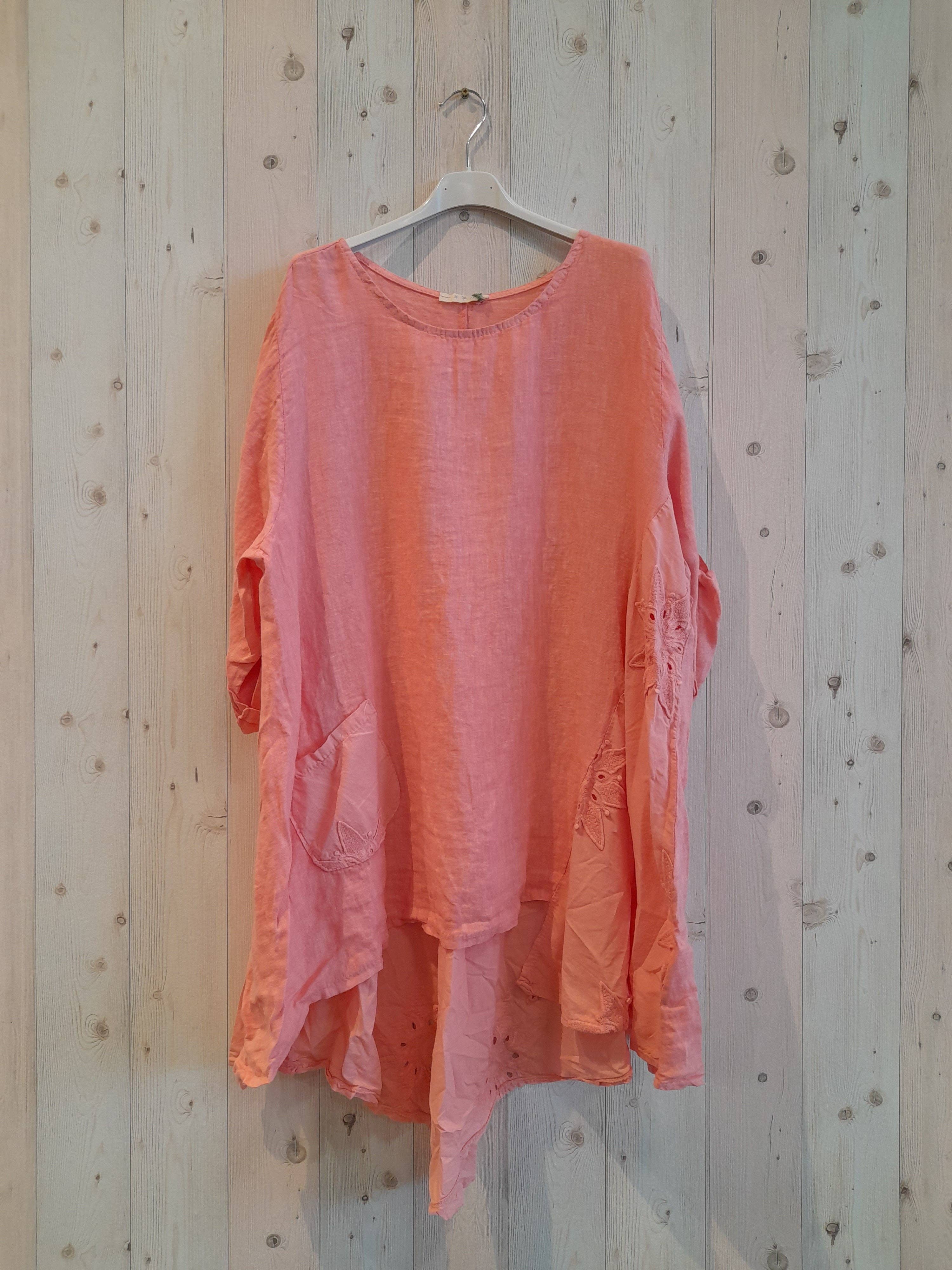 Linen & More - Wholesale Tunic - Women's - REF 11922 100% LINEN LONG BLOUSE13