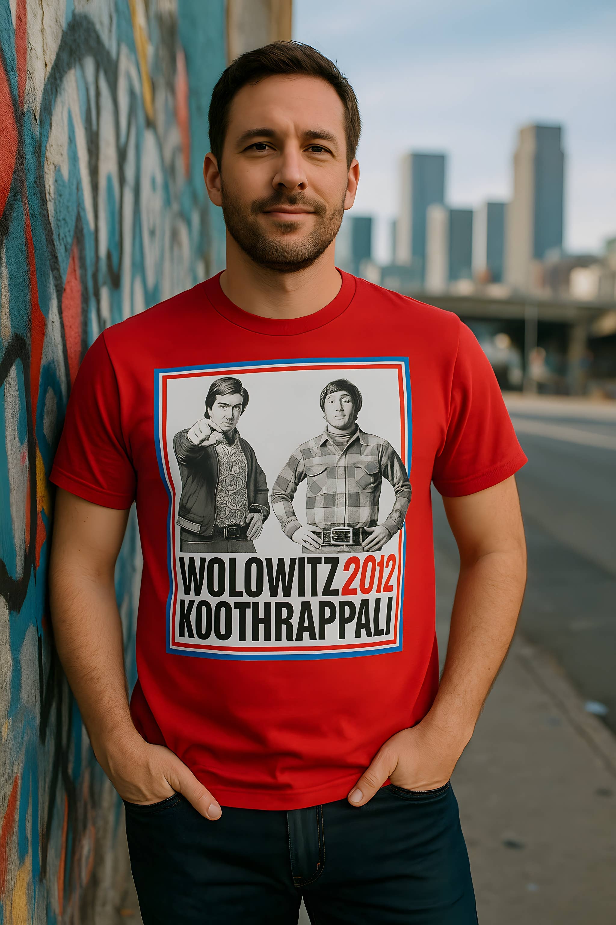 Official Store - Vendita all'ingrosso Maglietta serigrafata - Uomo - Big Bang Theory - Elezioni 2012 Maglietta Premium Morbida da Uomo2