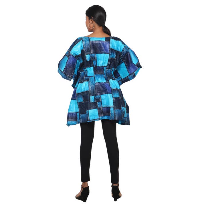 African Stars - Wholesale Kaftan - Women's - Women's Half Kaftan With Elastic Waist -- FI-P1417