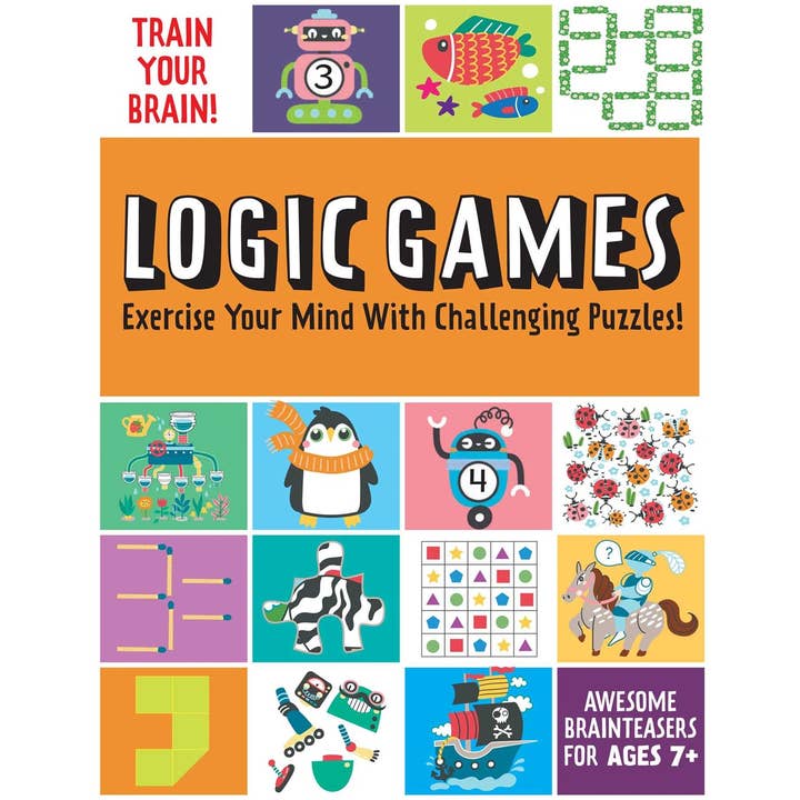 Insight Editions - Wholesale Book - Kids - Train Your Brain: Logic Games (Brain Teasers for Kids)