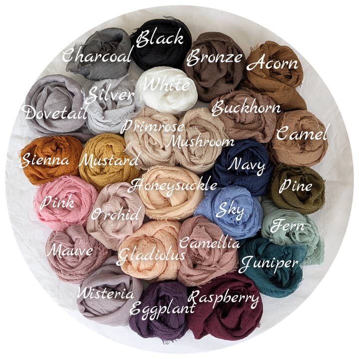 Apricot Ave - Vente Écharpe – femme - Gauze : écharpe carrée légère et unique ! Choisissez la couleur et la taille.5