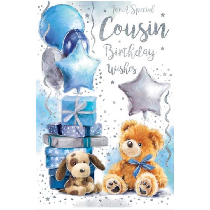 Kingfisher Cards – wholesale Birthday card – COUSIN MALE
