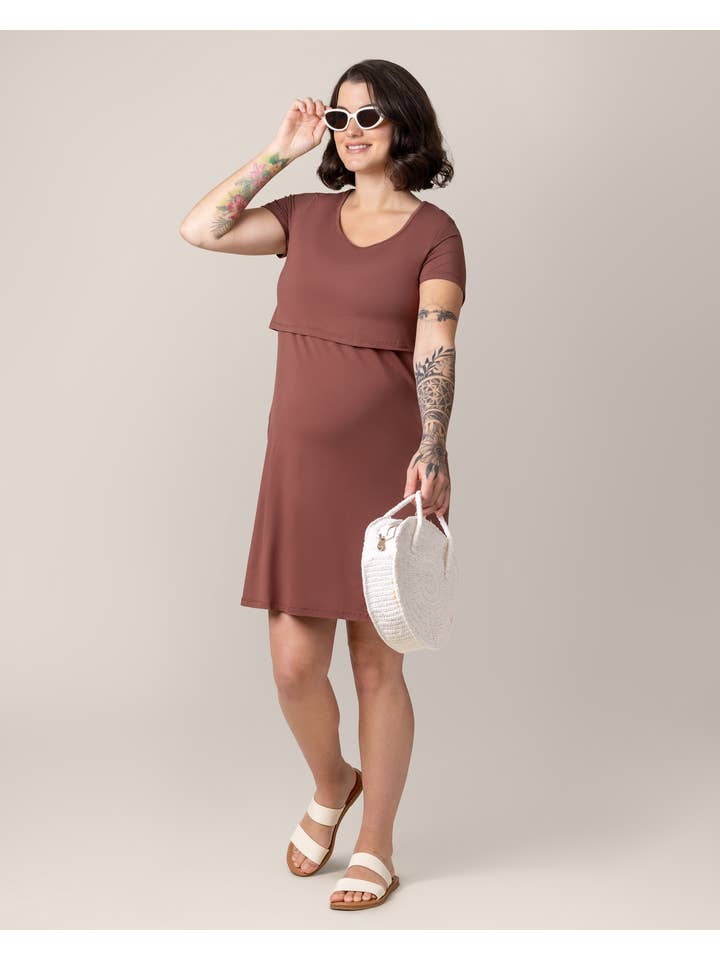 Kindred Bravely - Wholesale Dress - Maternity - Eleanora Bamboo Maternity & Nursing Dress8