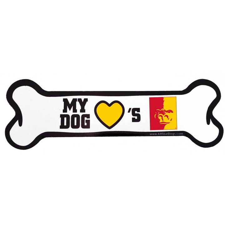 All Star Dogs - Wholesale Car Decorative Charm - Unisex - Pitt State University - Bone Car Magnet