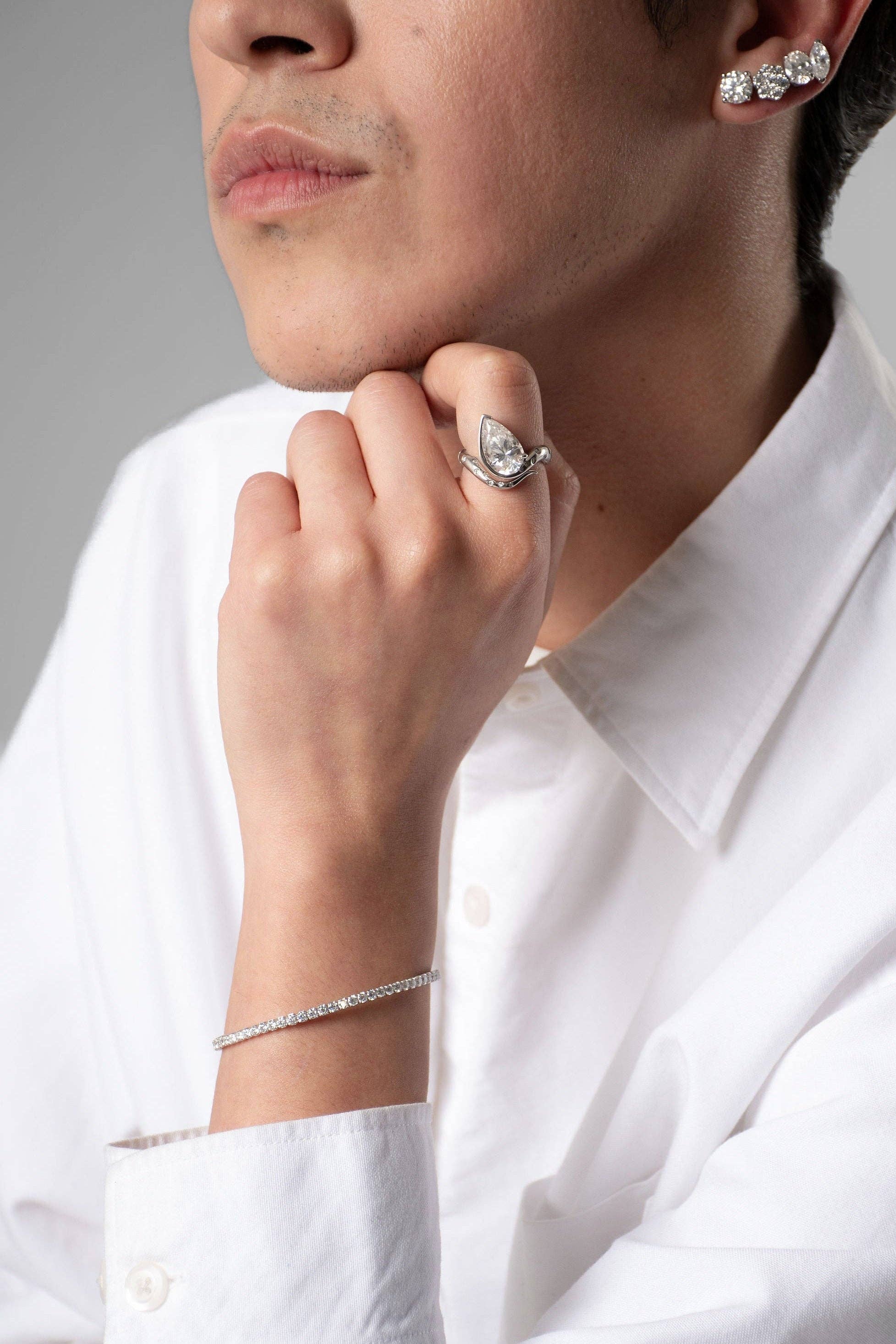 El&Elle - Wholesale Tennis Bracelet - Flex Moissanite Tennis Bracelet4