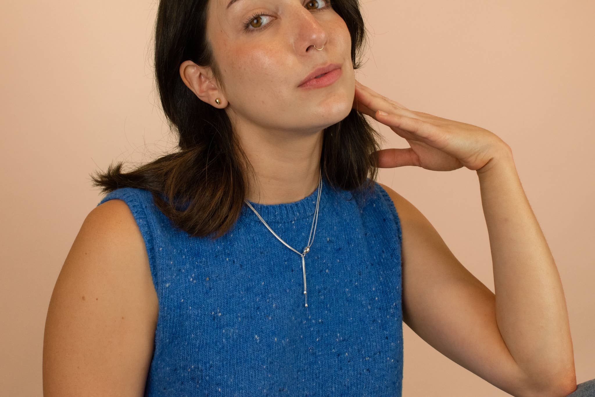 Cold Gold - Wholesale Y-Neck/Lariat Necklace - The Infinity Bolo Necklace in Sterling Silver9