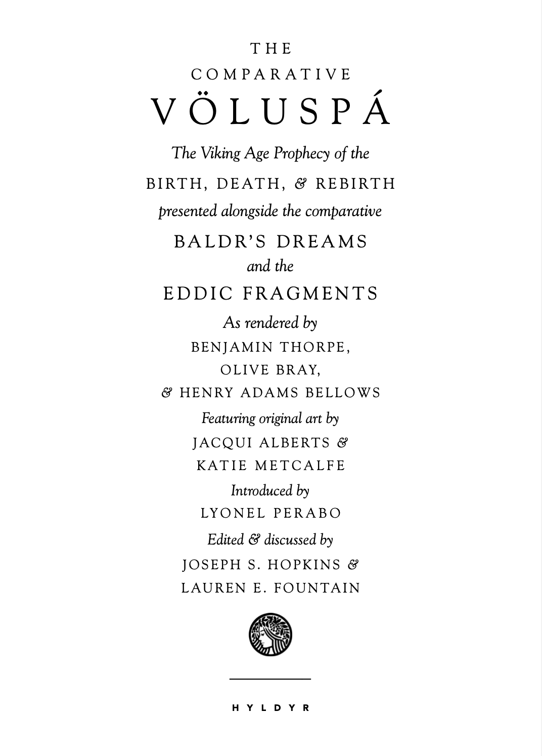 Hyldyr - Wholesale Poetry & Drama - The Comparative Völuspá2