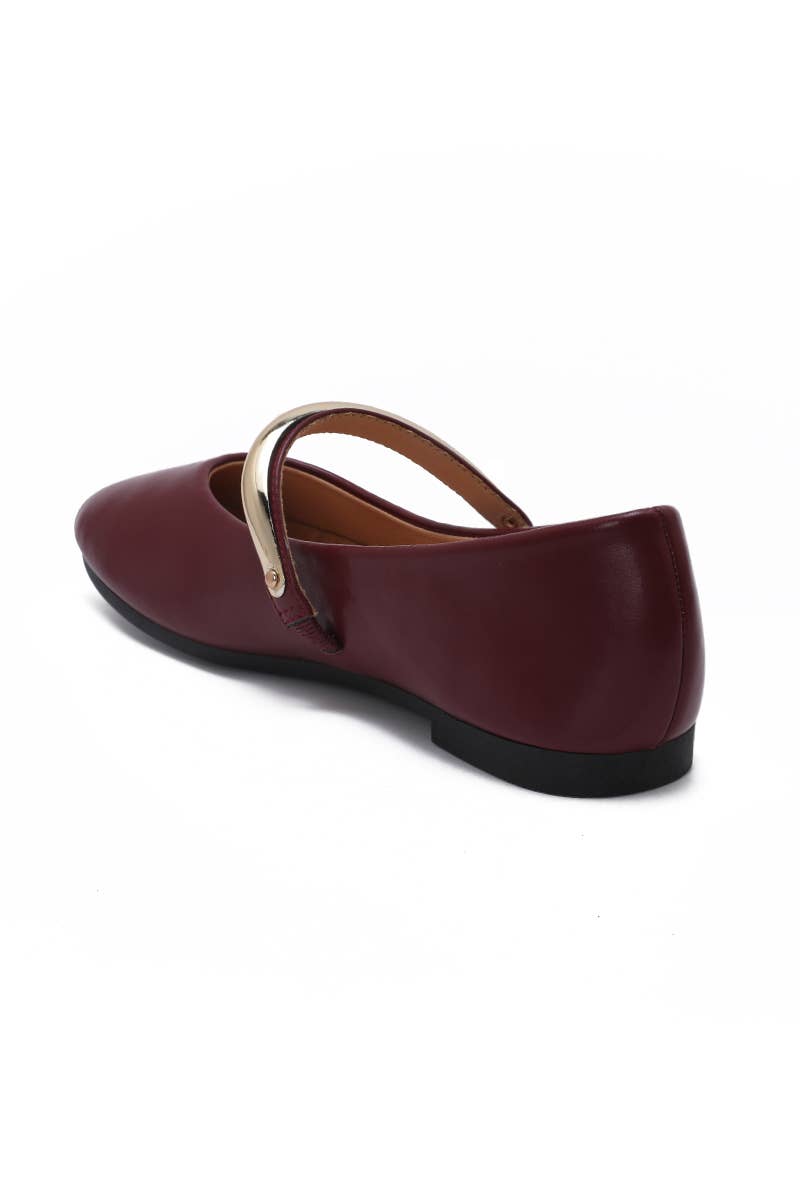 Joia Paris - Wholesale Flats/Loafers - Women's - Ballet flat with buckle, comfortable sole H8-972M24