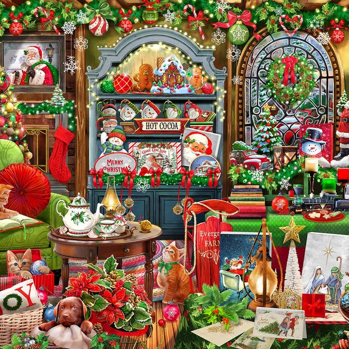 Christmas Boutique 1000 Piece Jigsaw Puzzle for wholesale by Springbok Puzzle