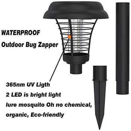 Infinite Basics - Wholesale Outdoor/Lawn Light - Solar LED Garden Light with Built-In Bug Zapper2