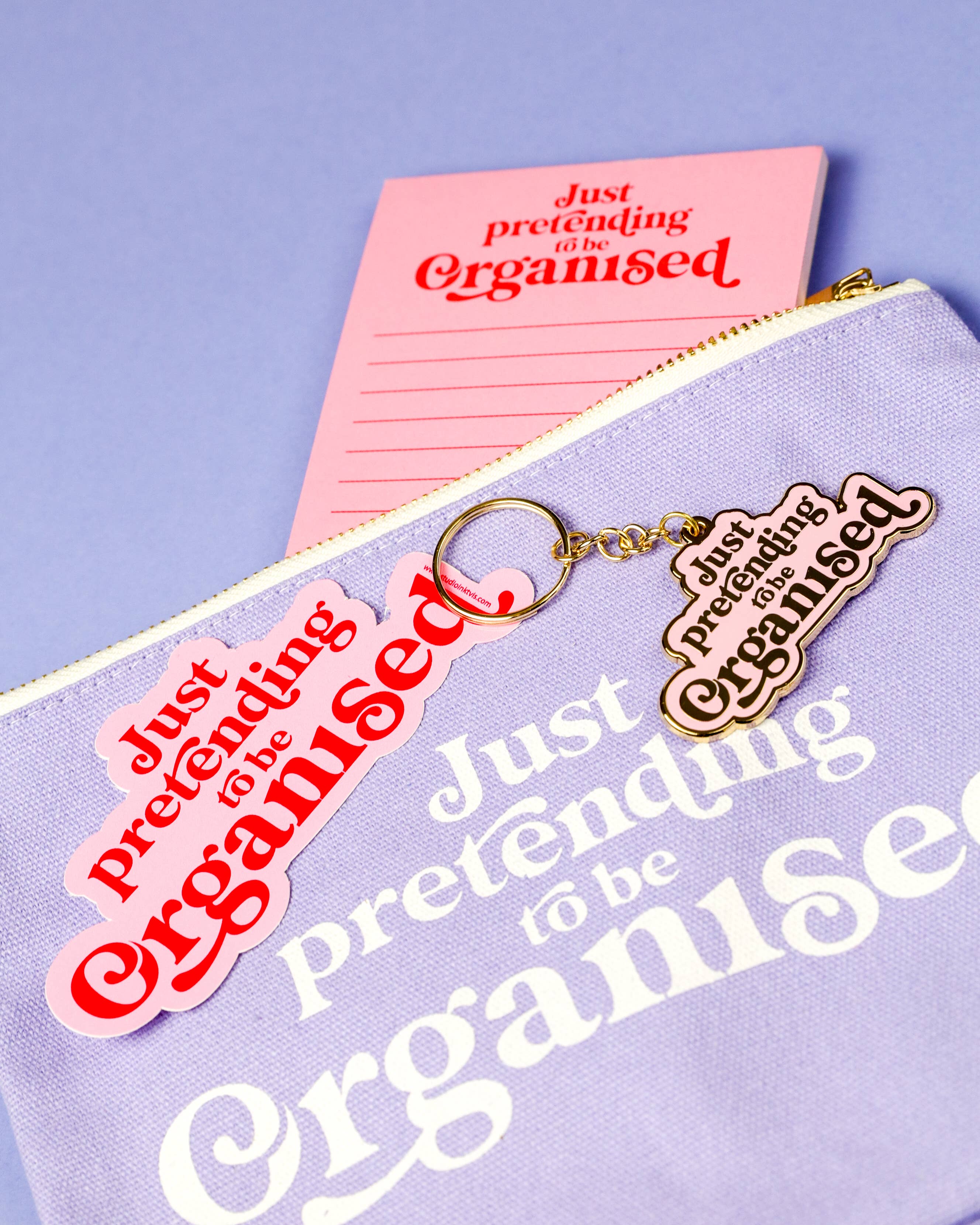 Studio Inktvis - Wholesale Notepad - Pink just pretending to be organised to do list notepad8