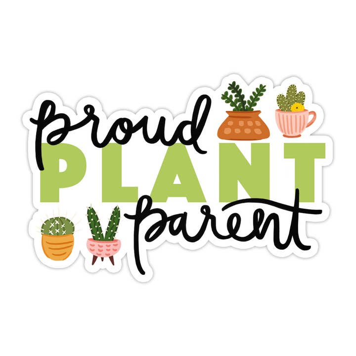 Plant Parent Vinyl Sticker - Plant Gift for wholesale by Bloomwolf Studio