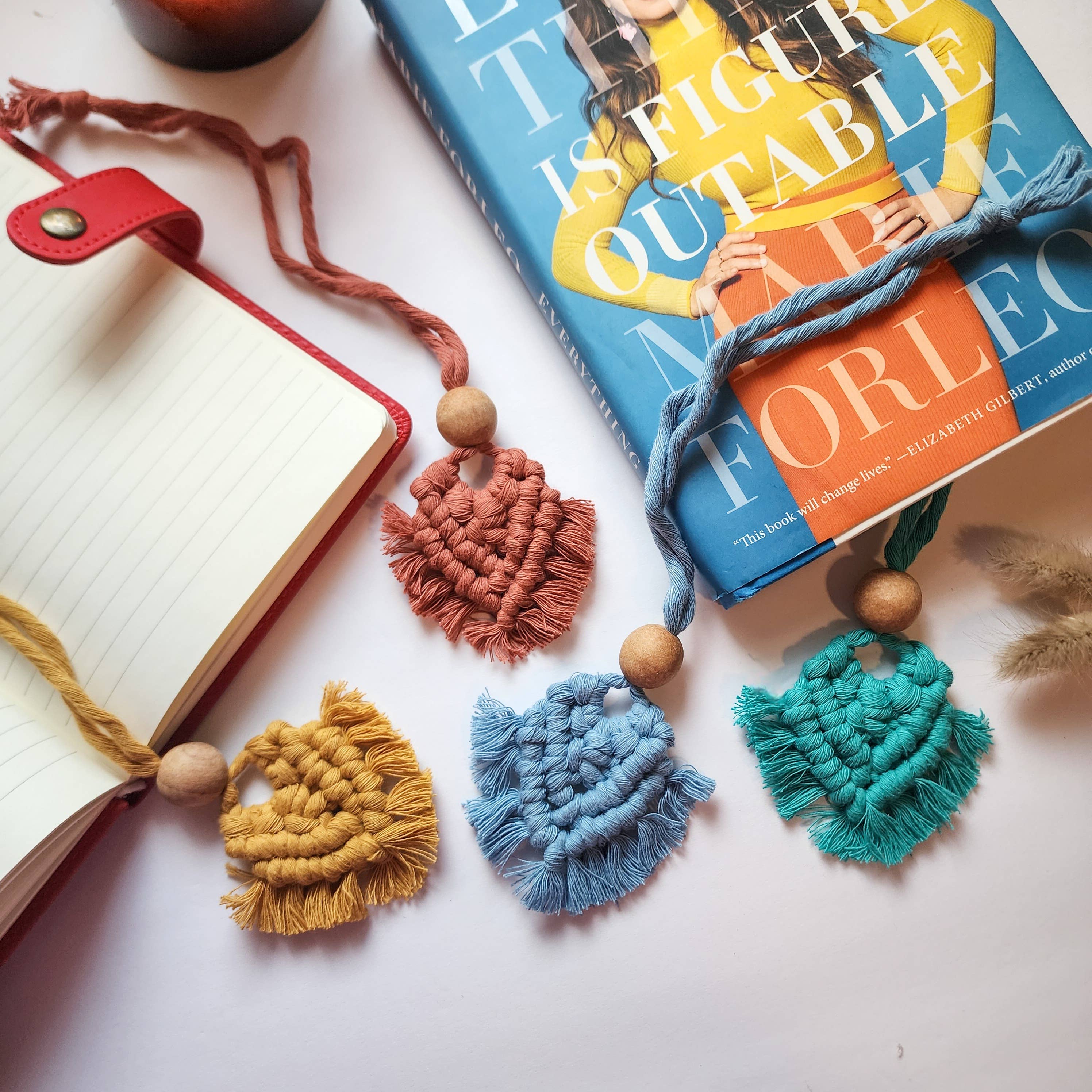 Handmade By Uruba – Engroshandel Bogmærke – Håndlavet bogmærke med perler | Feriegave til boghelskere3