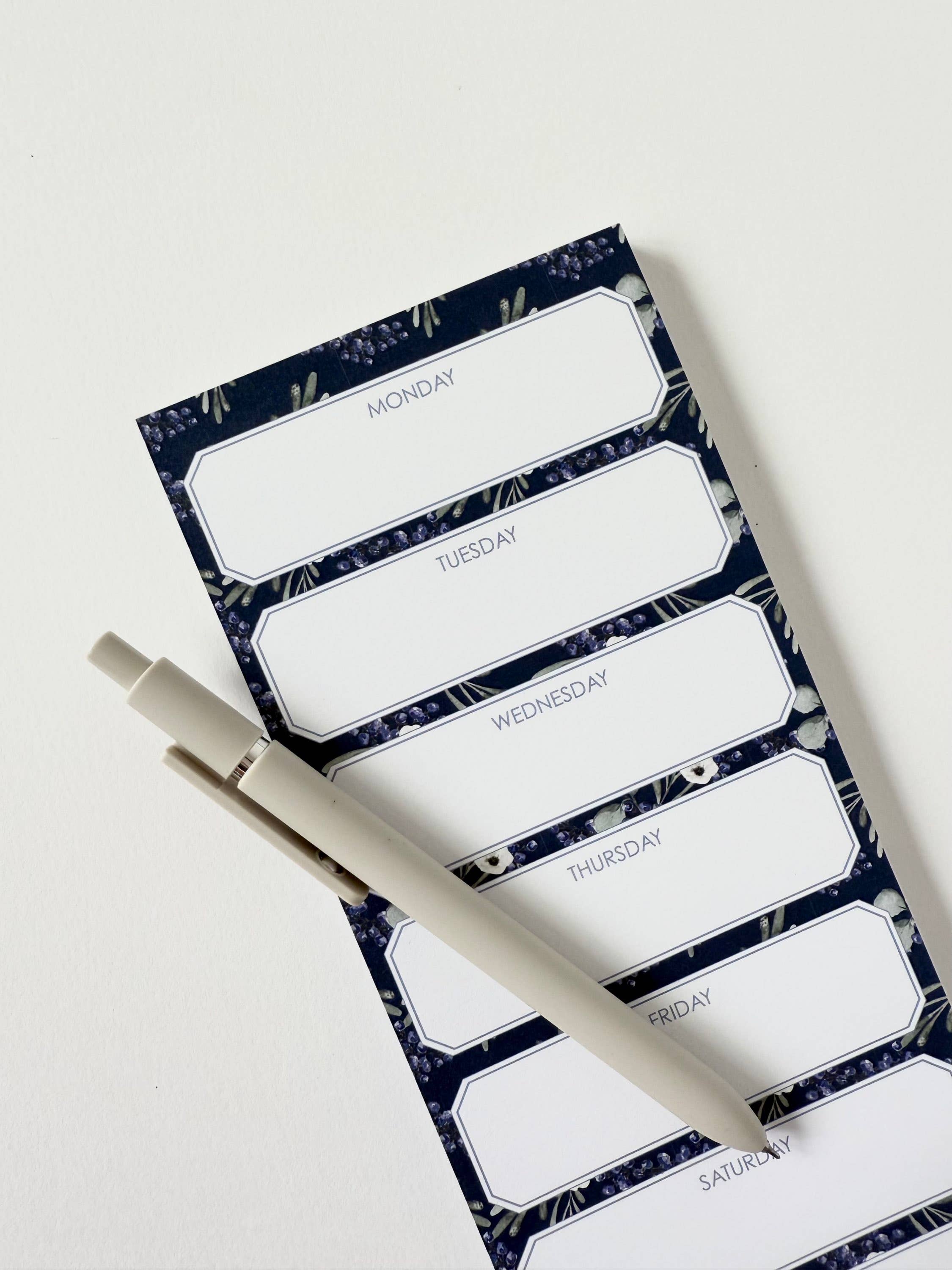 Phillips Designs - Wholesale Notepad - Navy Berries Lined Pad3