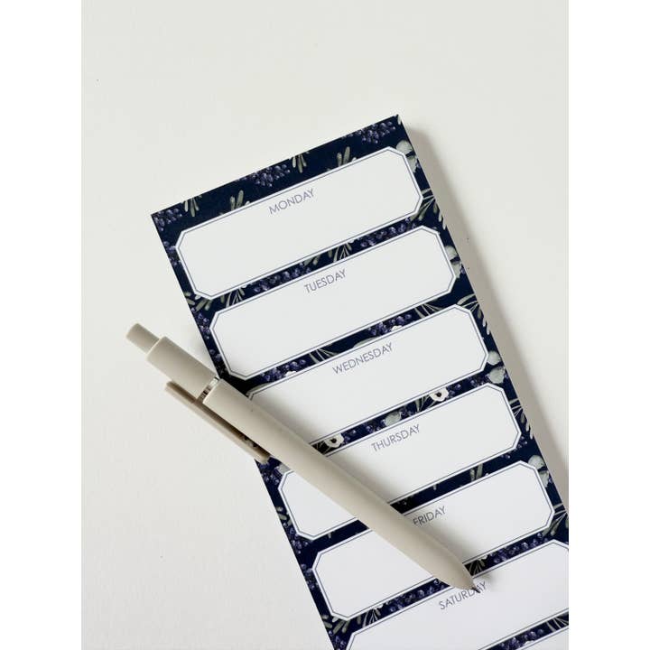 Phillips Designs - Wholesale Notepad - Navy Berries Lined Pad3