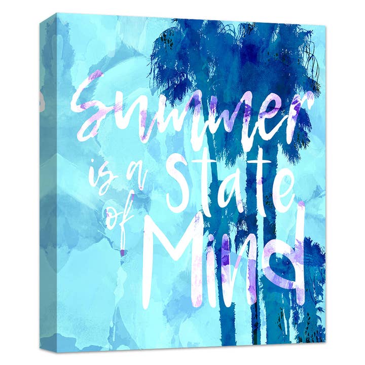 Summer Is A State 22'' x 20'' Canvas Wall Art for wholesale by PTM Images