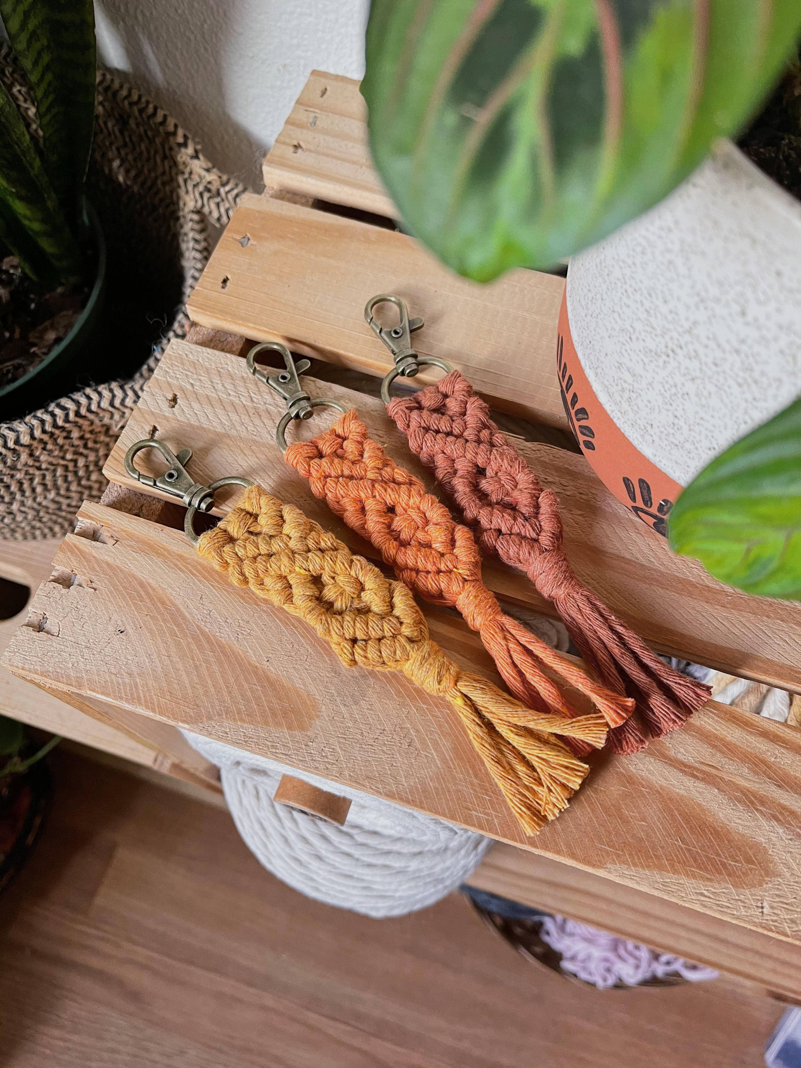 Birch + Being - Wholesale Keychain - Women's - Macrame Fiber Keychain | Boho Accessory5