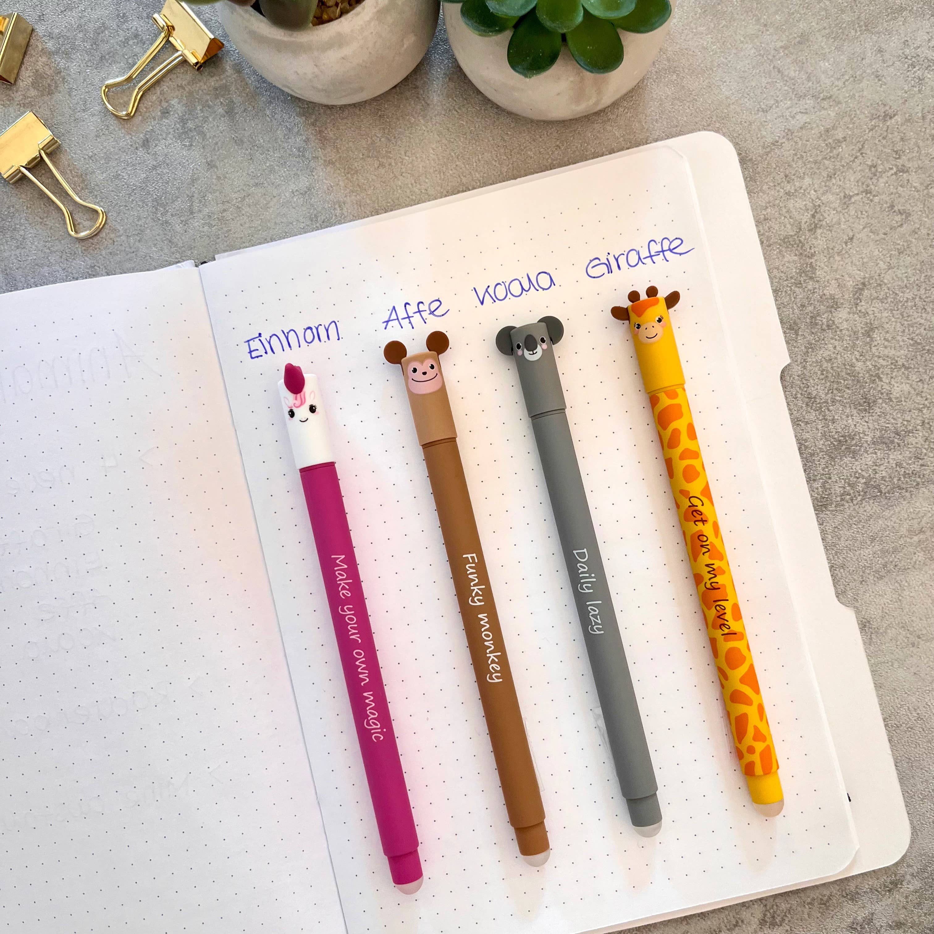 West Design Products UK – wholesale Pen – Animal Erase It! Pens  6 blister cards in 4 assorted designs1