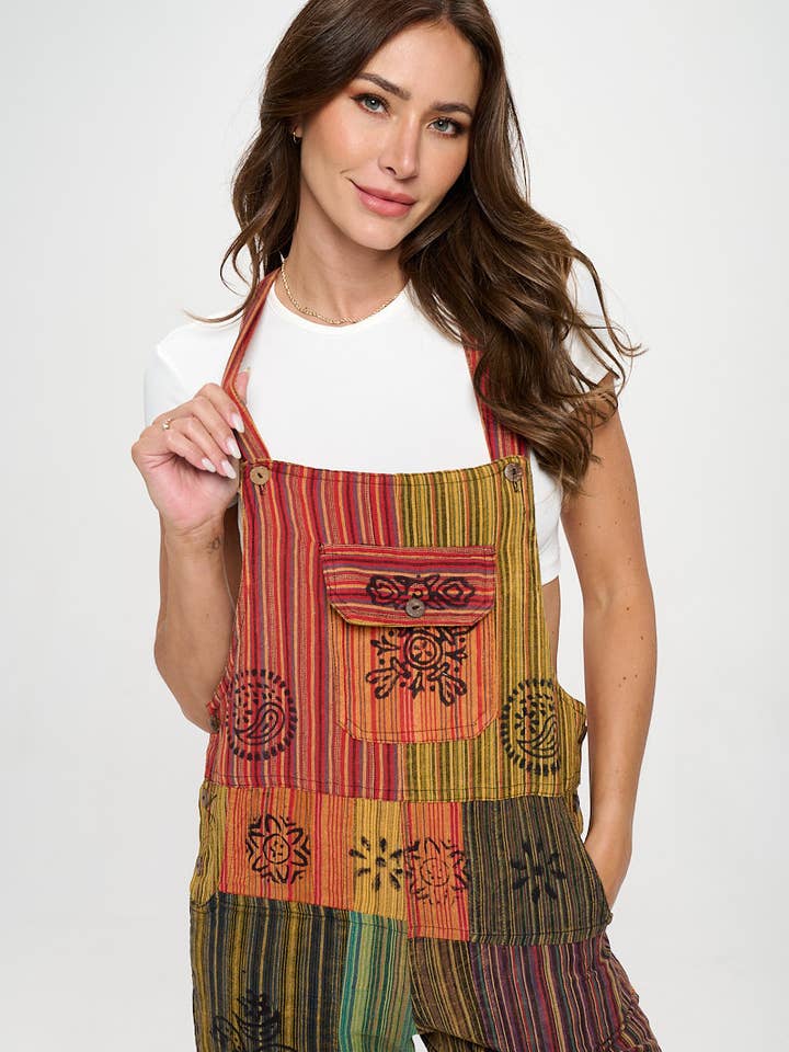 Ghale Handicrafts – wholesale Overaller - Dam – Bomull Patchworks overall4