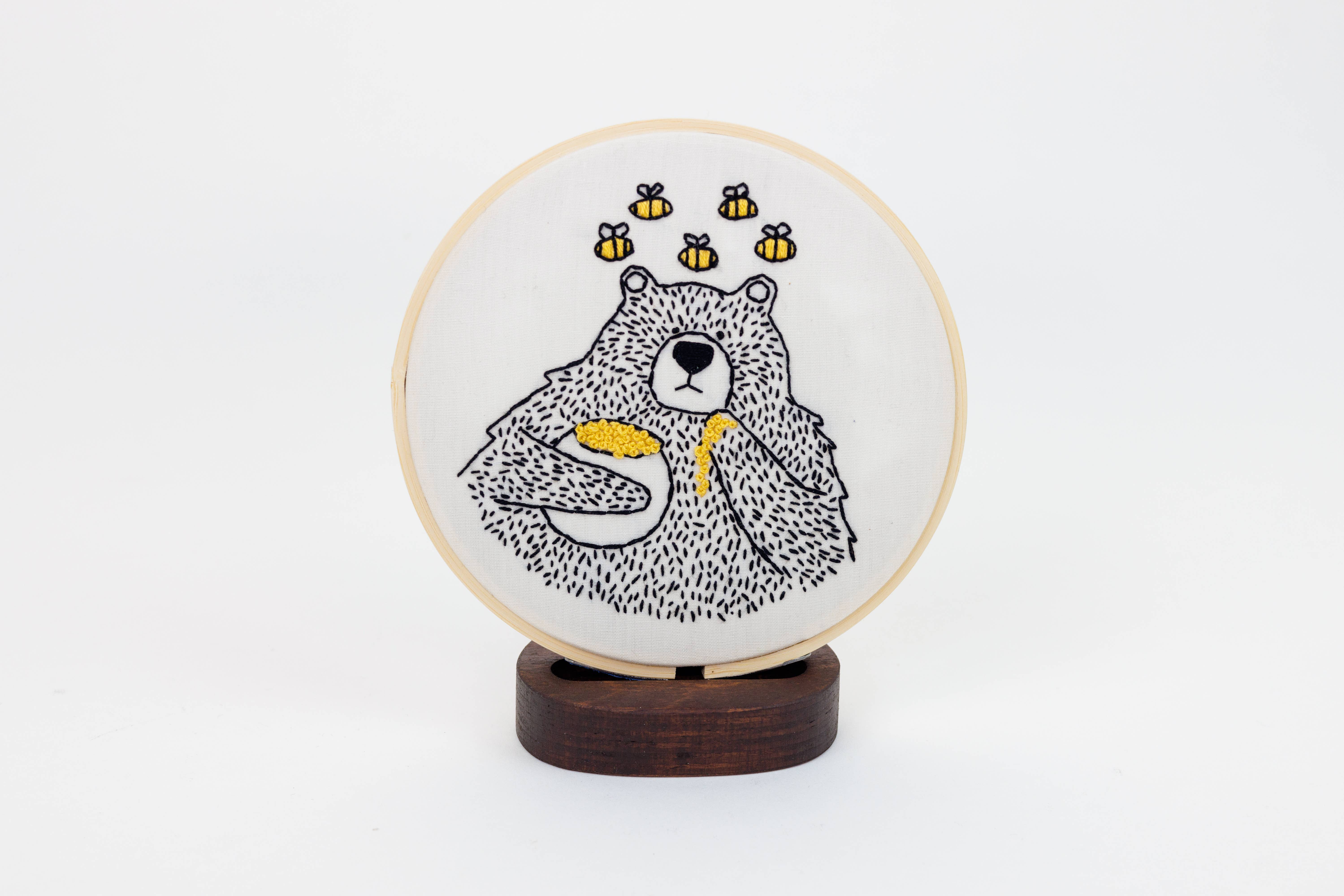 Modern Hoopla – Großhandel Kreuzstich-/Stickzubehör – Starter-Set Original (Rahmen + Halterungen + Garnrollenhalter)2