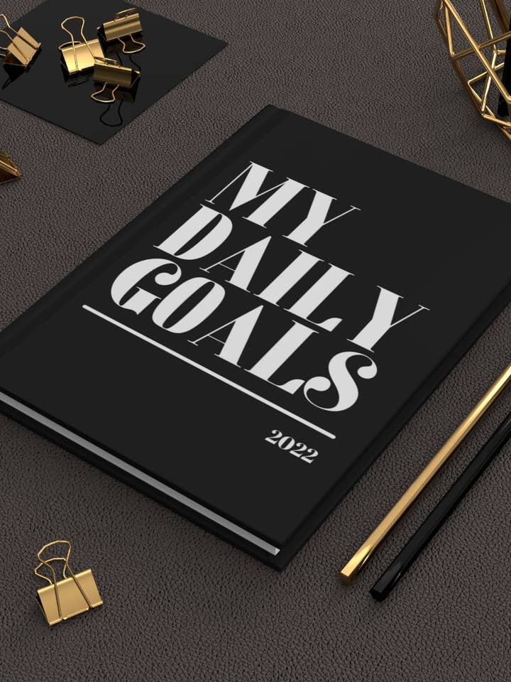 My Daily Goals Hardcover Journal for wholesale by Lolita K Studio